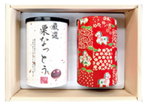 干支缶入り煎茶(70g)・栗納豆(7粒)
